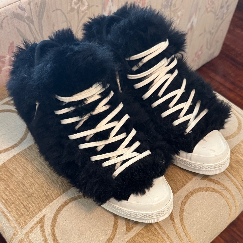 RARE Converse Chuck 70 High x AMBUSH 'Fuzzy Black Egret' - SKU 170586C
